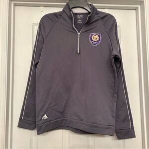 Adidas ClimaLite Orlando City Gray Quarter-Zip Women’s Pullover Size S